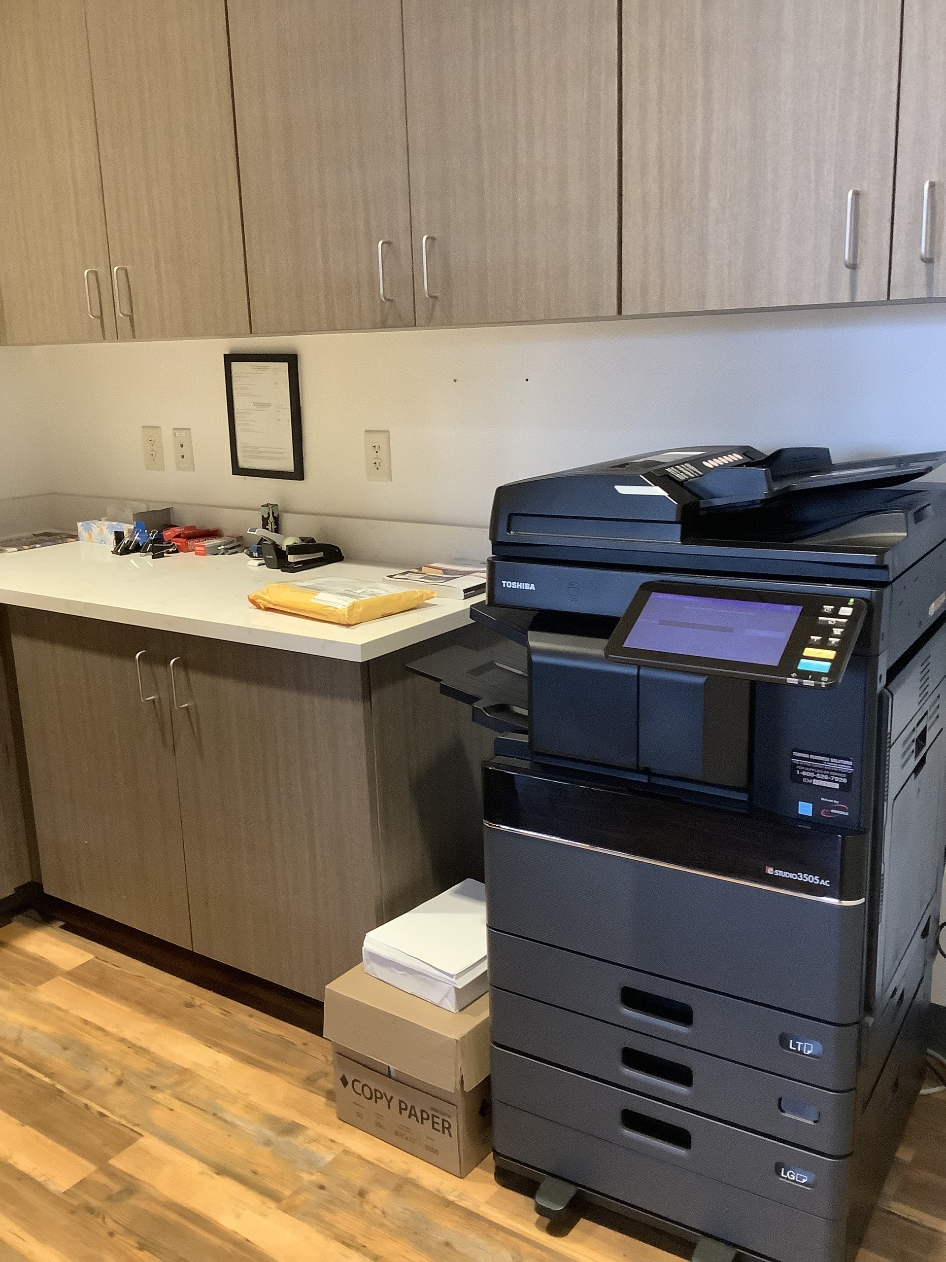 Copier and office supplies